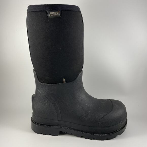 Bogs Work Series Boots Stockman II Composite Toe Waterproof Black Mens Size 9 - Picture 1 of 10